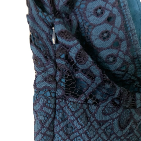 NWT Free People One Million Lovers Size 6 Blue Lace Festival Boho Fairy Dress - Picture 5 of 10